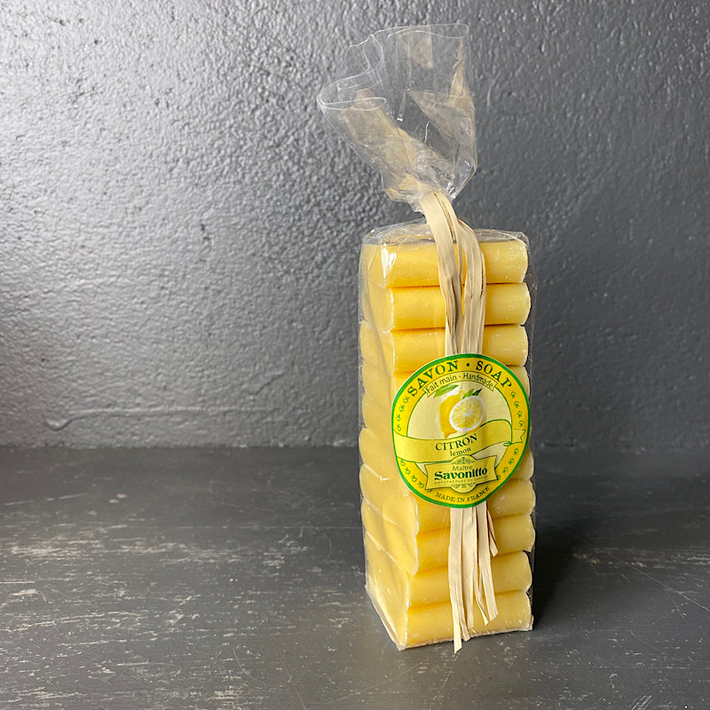 gavepose med citronsæbe - bellevue vintage franske sæber - citron gavepose fra bellevue vintage