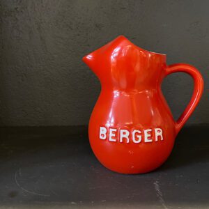 Fransk Berger kande i rød fra bellevue Vintage