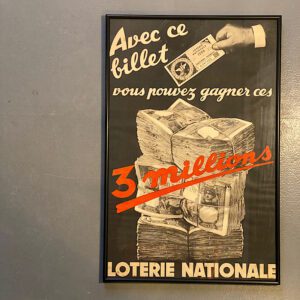 Loterie Nationale - Huitième tranche 1936 fra Bellevue Vintage