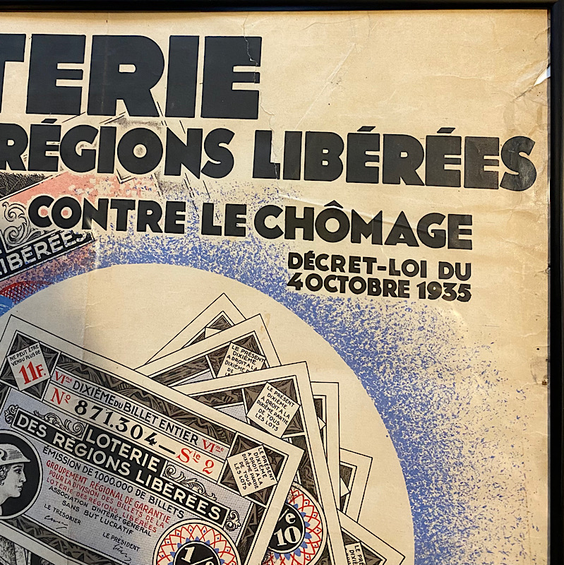 Loterie des Régions Libérées 1935 fra Bellevue Vintage - foto 1 Loterie des Régions Libérées 1935 fra Bellevue Vintage - foto 1