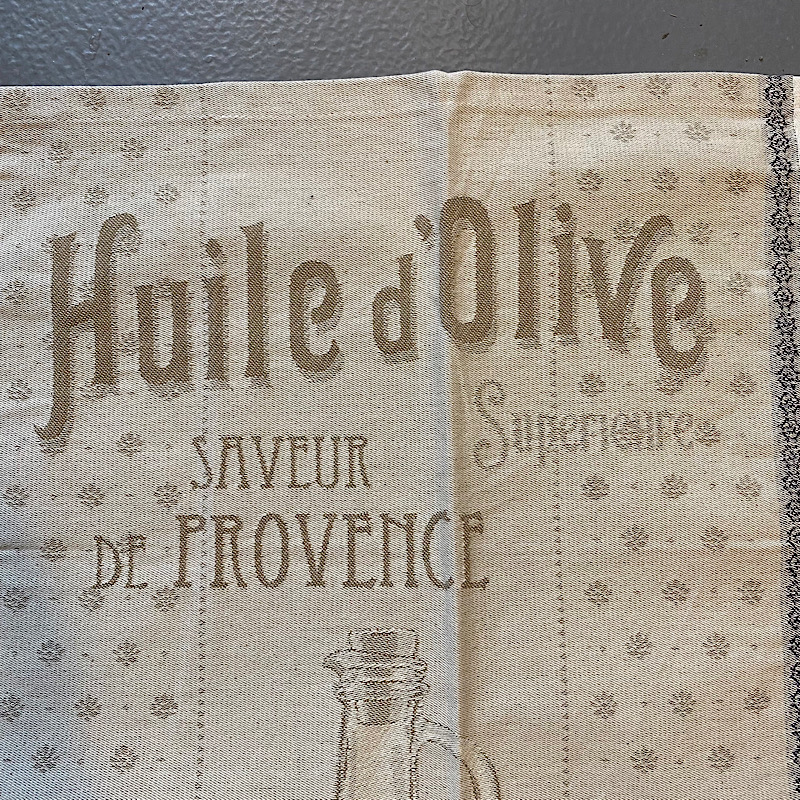 Franske viskestykker HUILE D'OLIVE fra Bellevue Vintage - FOTO 1 Franske viskestykker HUILE D'OLIVE fra Bellevue Vintage - FOTO 1